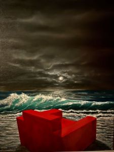 Voir le détail de cette oeuvre: club dans les flots au crépuscule